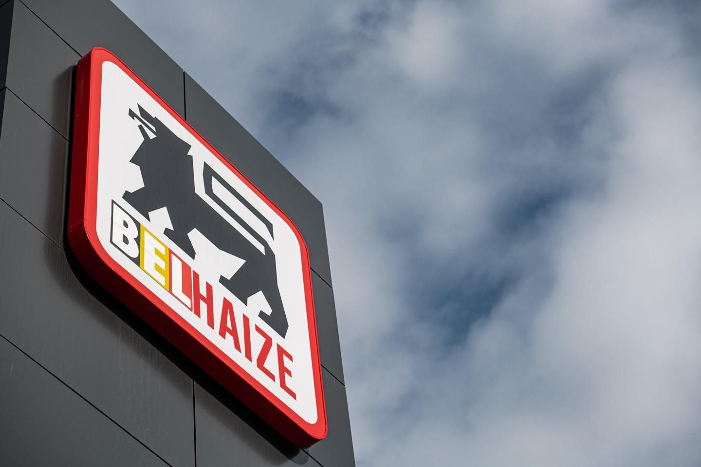 Delhaize logo in Belgium